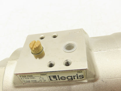 Legris 4203 40 Air-Actuated Axial Valve 1-1/2" NPT End Connections NC 10 Bar