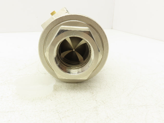 Legris 4203 40 Air-Actuated Axial Valve 1-1/2" NPT End Connections NC 10 Bar