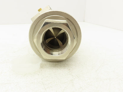 Legris 4203 40 Air-Actuated Axial Valve 1-1/2" NPT End Connections NC 10 Bar