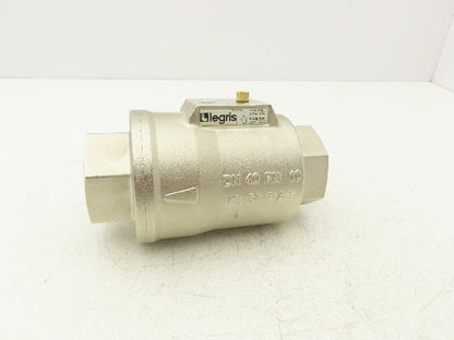 Legris 4203 40 Air-Actuated Axial Valve 1-1/2" NPT End Connections NC 10 Bar