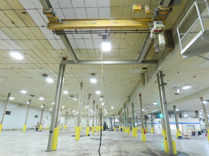 Brehob 3.5 Ton Free Standing Bridge Crane 16' Span 26' 5" Runway 19' 2" HUB