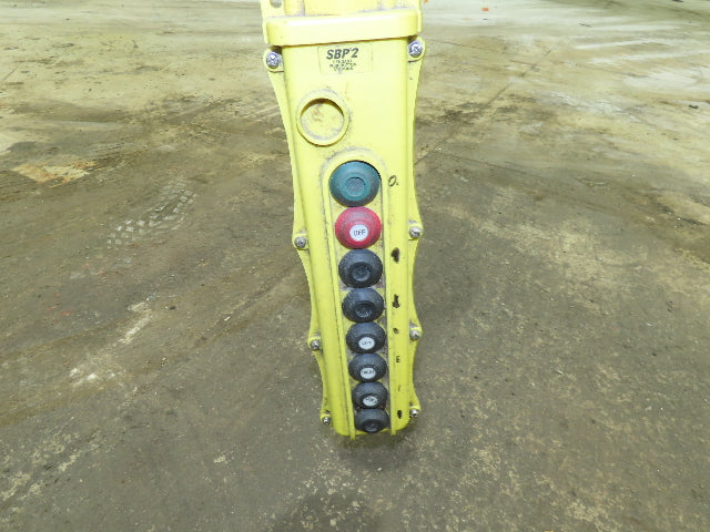 Brehob 3.5 Ton Free Standing Bridge Crane 16' Span 26' 5" Runway 19' 2" HUB