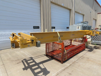 Brehob 3.5 Ton Free Standing Bridge Crane 16' Span 26' 5" Runway 19' 2" HUB