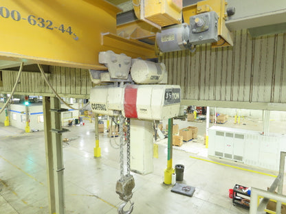 Brehob 3.5 Ton Free Standing Bridge Crane 16' Span 26' 5" Runway 19' 2" HUB