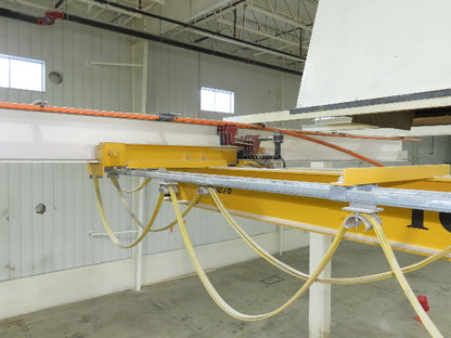 Brehob 3 Ton Free Standing Bridge Crane 18' Span 21' Runway 14' 5" HUB