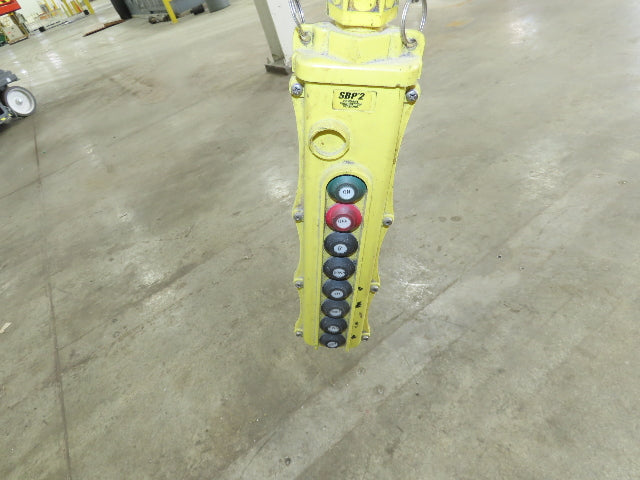 Brehob 3 Ton Free Standing Bridge Crane 18' Span 21' Runway 14' 5" HUB
