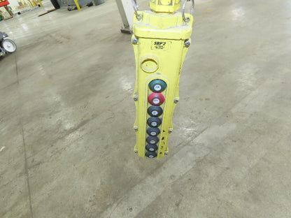 Brehob 3 Ton Free Standing Bridge Crane 18' Span 21' Runway 14' 5" HUB