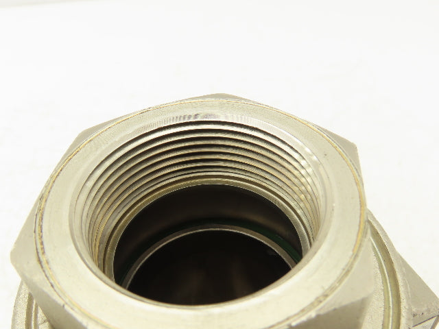 Legris 4203 40 Air-Actuated Axial Valve 1-1/2" NPT End Connections NC 10 Bar