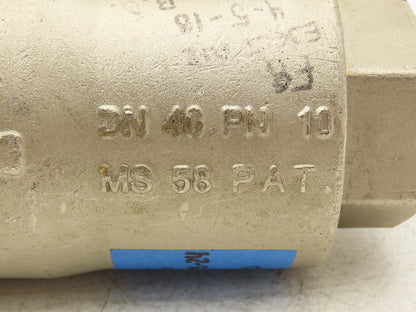 Legris 4203 40 Air-Actuated Axial Valve 1-1/2" NPT End Connections NC 10 Bar