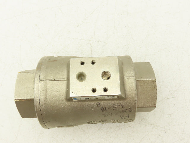 Legris 4203 40 Air-Actuated Axial Valve 1-1/2" NPT End Connections NC 10 Bar