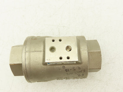 Legris 4203 40 Air-Actuated Axial Valve 1-1/2" NPT End Connections NC 10 Bar