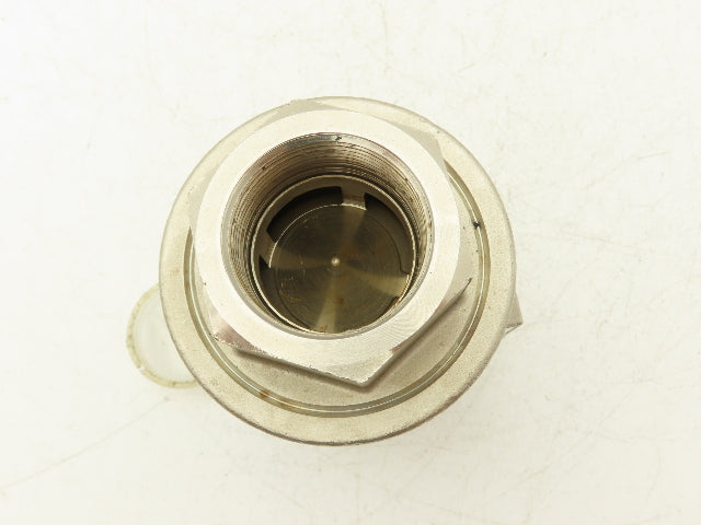 Legris 4203 40 Air-Actuated Axial Valve 1-1/2" NPT End Connections NC 10 Bar