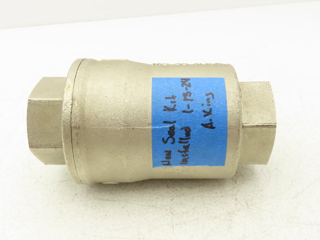 Legris 4203 40 Air-Actuated Axial Valve 1-1/2" NPT End Connections NC 10 Bar