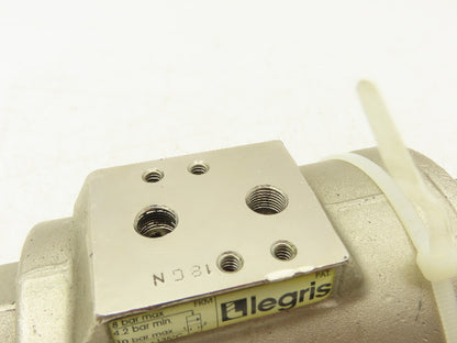 Legris 4203 40 Air-Actuated Axial Valve 1-1/2" NPT End Connections NPT 10 Bar