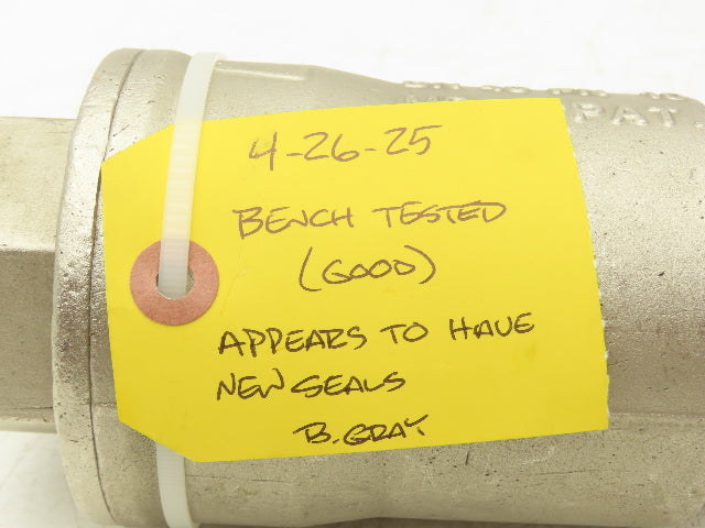 Legris 4203 40 Air-Actuated Axial Valve 1-1/2" NPT End Connections NPT 10 Bar
