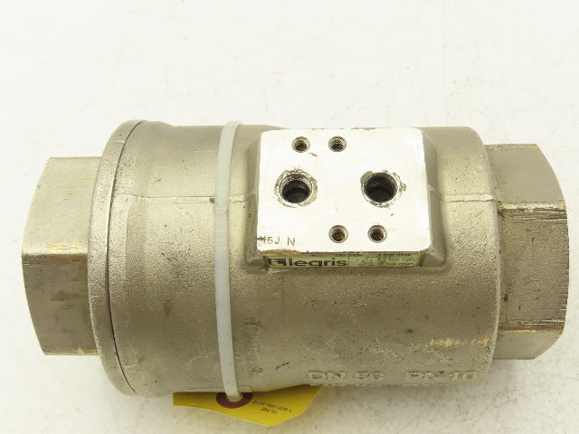 Legris 4202 50 48 20 Air-Actuated Axial Valve 2" FNPT (G2) 145 PSI  NC