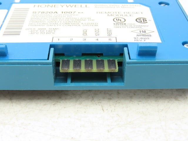 Honeywell RM7895B 1013 Primary Control On/Off Programmable Pre Ignition Purge
