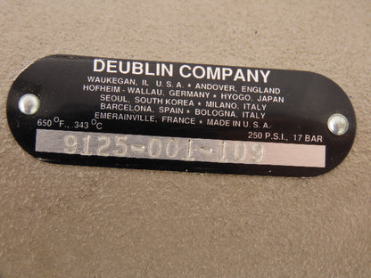 Deublin  9125-001-109 Rotary Union Self Supported 1-1/4" Nickel Plated Cast Iron