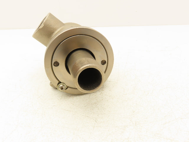 Deublin  9125-001-109 Rotary Union Self Supported 1-1/4" Nickel Plated Cast Iron