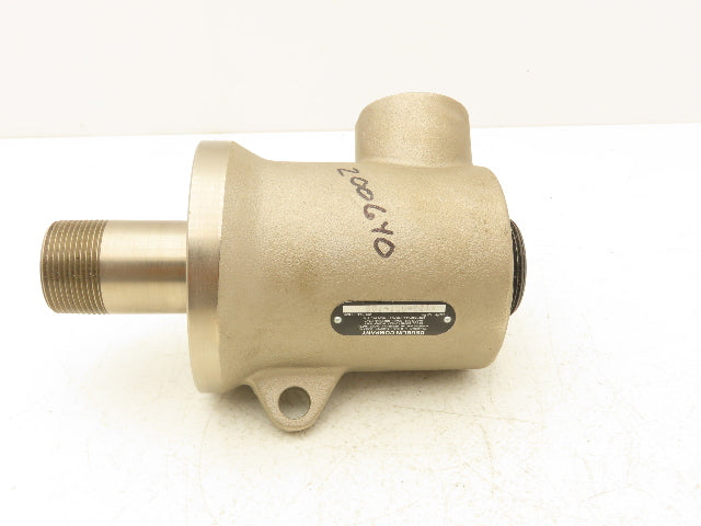 Deublin  9125-001-109 Rotary Union Self Supported 1-1/4" Nickel Plated Cast Iron