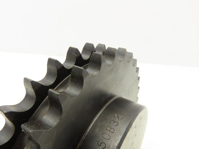 Martin D50B32 Sprocket Double Roller # 50 Chain 32 Teeth 1" Bore 6-3/4" OD
