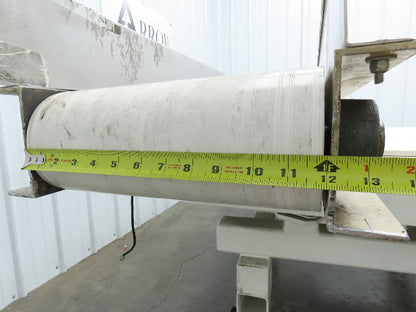 Plastic Process 16"x 8'L Slider Bed Conveyor 12"Belt 90VDC Direct Drive 36FPM