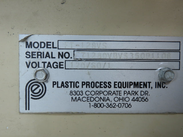 Plastic Process 16"x 8'L Slider Bed Conveyor 12"Belt 90VDC Direct Drive 36FPM
