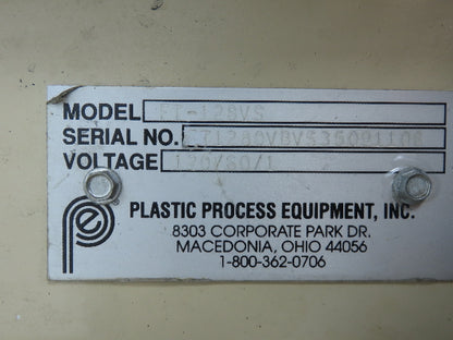 Plastic Process 16"x 8'L Slider Bed Conveyor 12"Belt 90VDC Direct Drive 36FPM