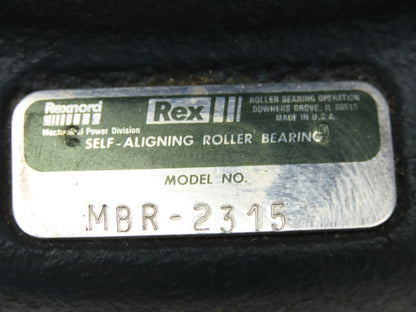 Rex Rexnord MBR2315 Flange Mount Cartridge Bearing 3-15/16" Bore Sealed Size 11