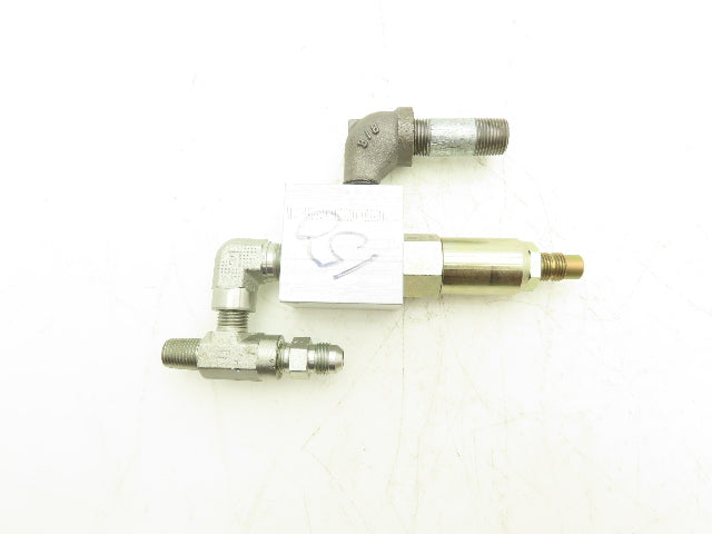 Danfoss CP210 B-0-E-B Hydraulic Relief Valve W Manifold 3/8" FNPT Ports