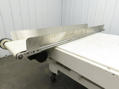17"x 82"L Slider Bed Conveyor 15"Belt w/Stainless Sides 90VDC Belt Drive 94 FPM
