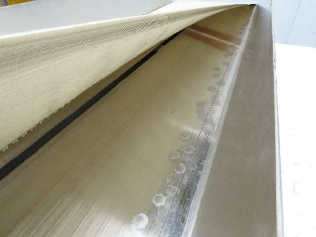 17"x 82"L Slider Bed Conveyor 15"Belt w/Stainless Sides 90VDC Belt Drive 94 FPM