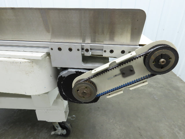 17"x 82"L Slider Bed Conveyor 15"Belt w/Stainless Sides 90VDC Belt Drive 94 FPM