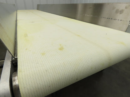17"x 82"L Slider Bed Conveyor 15"Belt w/Stainless Sides 90VDC Belt Drive 94 FPM