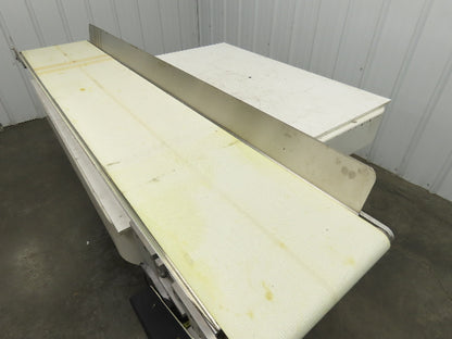 17"x 82"L Slider Bed Conveyor 15"Belt w/Stainless Sides 90VDC Belt Drive 94 FPM