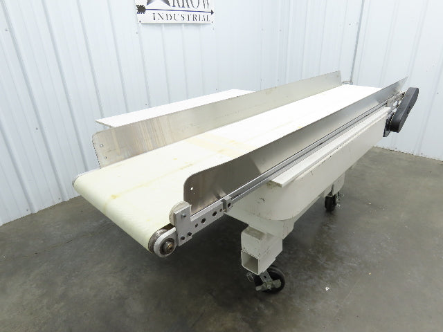 17"x 82"L Slider Bed Conveyor 15"Belt w/Stainless Sides 90VDC Belt Drive 94 FPM