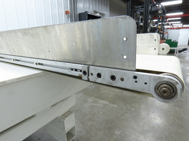 17"x 82"L Slider Bed Conveyor 15"Belt w/Stainless Sides 90VDC Belt Drive 94 FPM