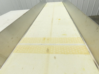 17"x 82"L Slider Bed Conveyor 15"Belt w/Stainless Sides 90VDC Belt Drive 94 FPM