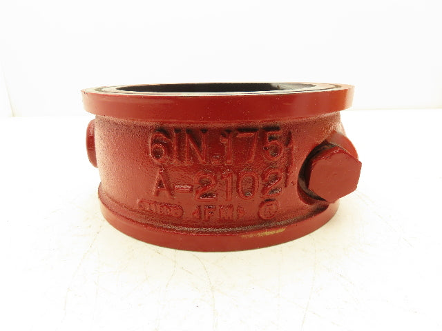 Mueller A2102 6" Swing Check Valve Cast Iron O-Ring Seal Bronze Disc 175 PSI