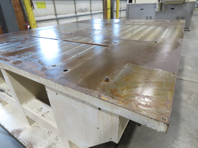1.5" Steel Top Machine Base Welding Layout Fixture Table Work Bench 69"x88"x23"H