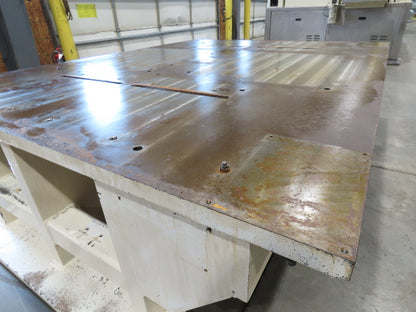 1.5" Steel Top Machine Base Welding Layout Fixture Table Work Bench 69"x88"x23"H