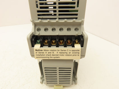 Allen Bradley 160BA03NPS1 Variable Speed AC Drive 0.75kW 1Hp 460VAC 3Ph Ser C