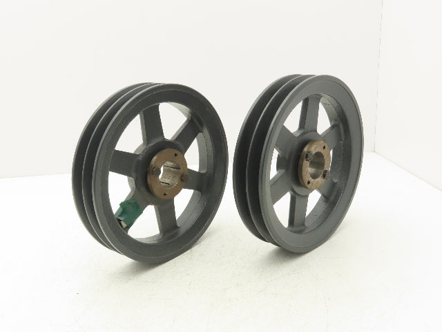 Browning 2BK90H 2 Groove V-Belt Pulley 8.75"OD 4L, 5L, A, B Belt Lot of 2