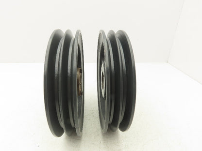 Browning 2BK90H 2 Groove V-Belt Pulley 8.75"OD 4L, 5L, A, B Belt Lot of 2