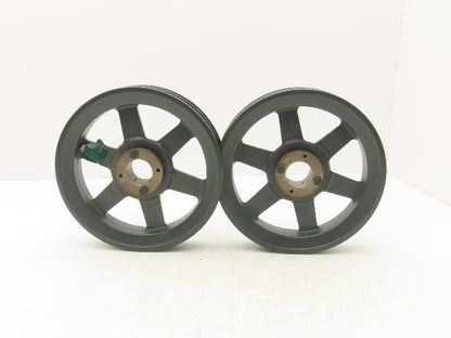 Browning 2BK90H 2 Groove V-Belt Pulley 8.75"OD 4L, 5L, A, B Belt Lot of 2