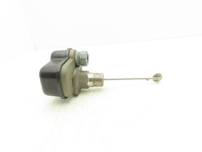 Harwil Q-5SS Flow Switch Stainless Steel 1"NPT 5-1/4" Stem 300PSIG Max 180°F