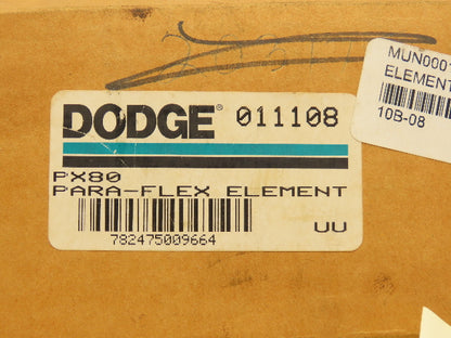 Dodge 011108 PX80 Para-Flex Coupling Element Black Rubber