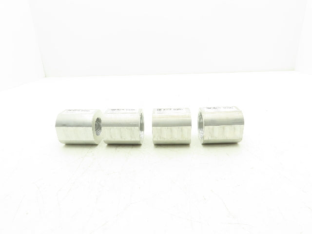 IllIg 9191053 Aluminum Reducer Bushing 1-1/2"NPT to 1" NPT Flat Sides Lot of 4