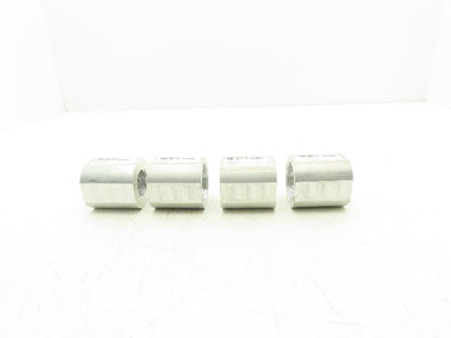 IllIg 9191053 Aluminum Reducer Bushing 1-1/2"NPT to 1" NPT Flat Sides Lot of 4