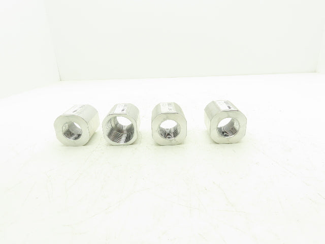 IllIg 9191053 Aluminum Reducer Bushing 1-1/2"NPT to 1" NPT Flat Sides Lot of 4